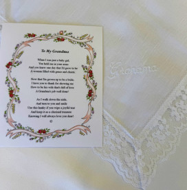 "To My Grandma" Hanky